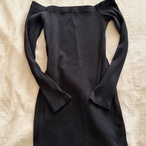 Elegant Black Off-Shoulder Dress